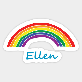 Ellen Pride Rainbow Sticker